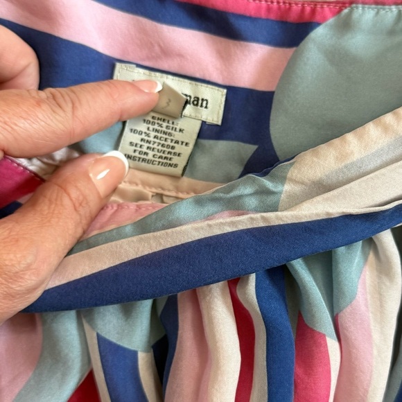 J. Peterman • Silk Polka Dot Twirl Skirt - Picture 7 of 11